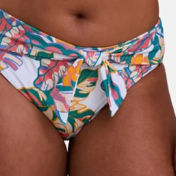 Culotte De Bain Imprimé Exotique - Noire