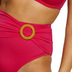 Culotte De Maillot De Bain Taille Haute - Rose