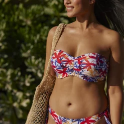 Haut De Maillot De Bain Bandeau Mousse Avec Armatures - Blanc Floral -FITANCY Boutique sans complexe bain haut de maillot de bain bandeau mousse avec armatures blanc floral 3539058 5 65f85c780134e 1140x1140