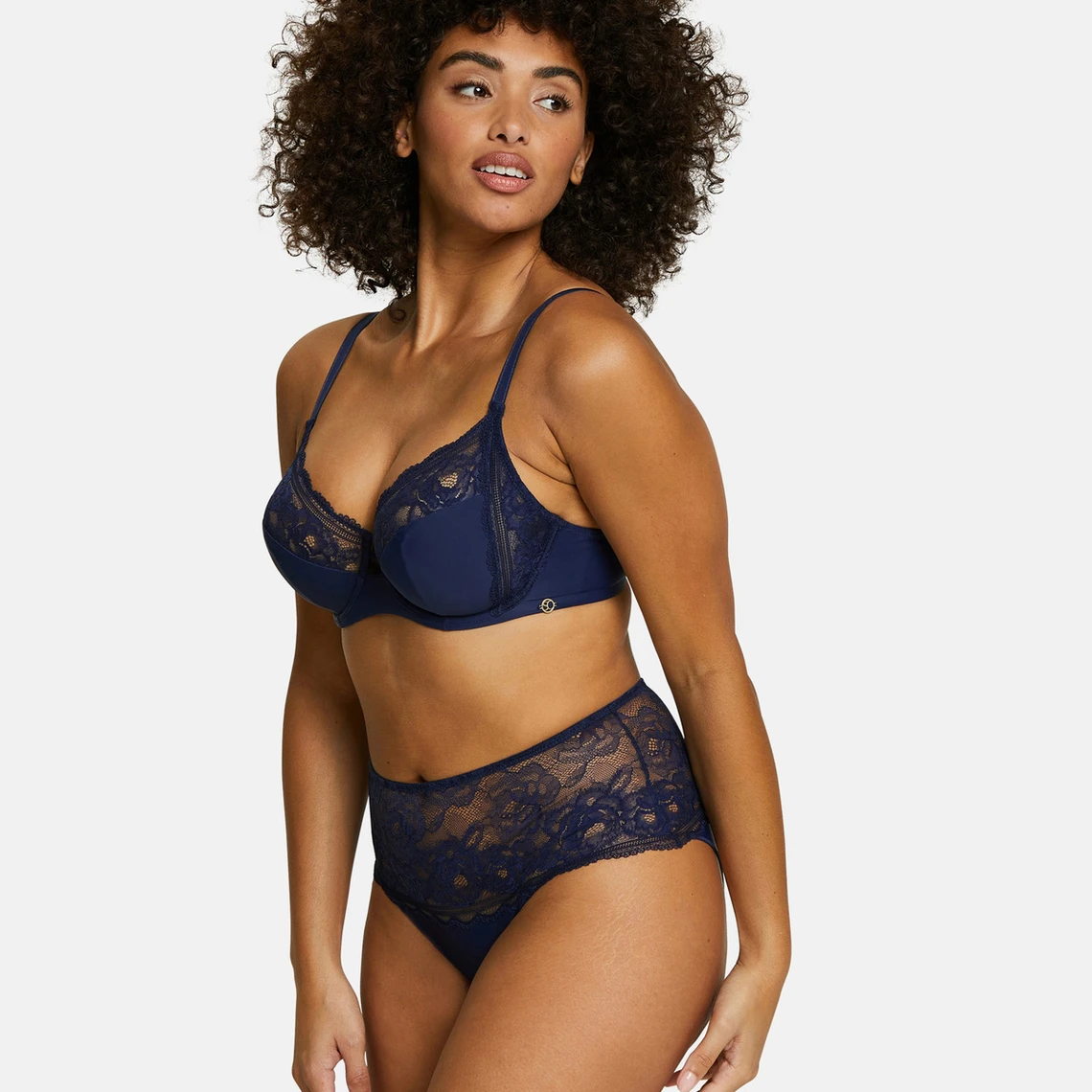 Sans Complexe Culotte Haute en Dentelle Lily - Bleu 6 Sans Complexe Culotte Haute en Dentelle Lily - Bleu – Image 4