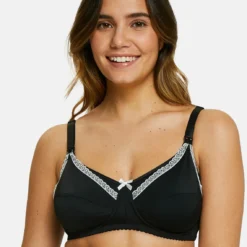 Sans Complexe Maternité - Soutien-gorge Allaitement New Caresse Noir Ivoire