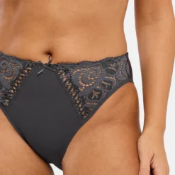 Sans Complexe Slip Amélie Gris Périscope - Lingerie Dentelle et Confort -FITANCY Boutique sans complexe slip 3687767 2 686571dfc800a 1140x1140