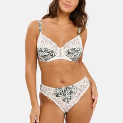 Sans Complexe Slip Amélie Print : Culotte Florale Vert Thym en Dentelle -FITANCY Boutique sans complexe slip 3687773 4 68656dd610ab9 1140x1140
