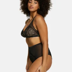 Soutien-gorge Brassiere Dentelle Et Tulle Sans Armatures Noir - Serena -FITANCY Boutique sans complexe soutien gorge brassiere dentelle et tulle sans armatures noir serena 3500470 5 1140x1140