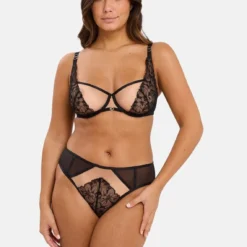 Soutien-gorge Corbeille à Armatures Deva - Noir -FITANCY Boutique sans complexe soutien gorge corbeille a armatures 3668141 3 686a615ebb348 1140x1140