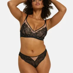 Tanga Dentelle Noir - Serena -FITANCY Boutique sans complexe tanga dentelle noir serena 3500464 7 1140x1140