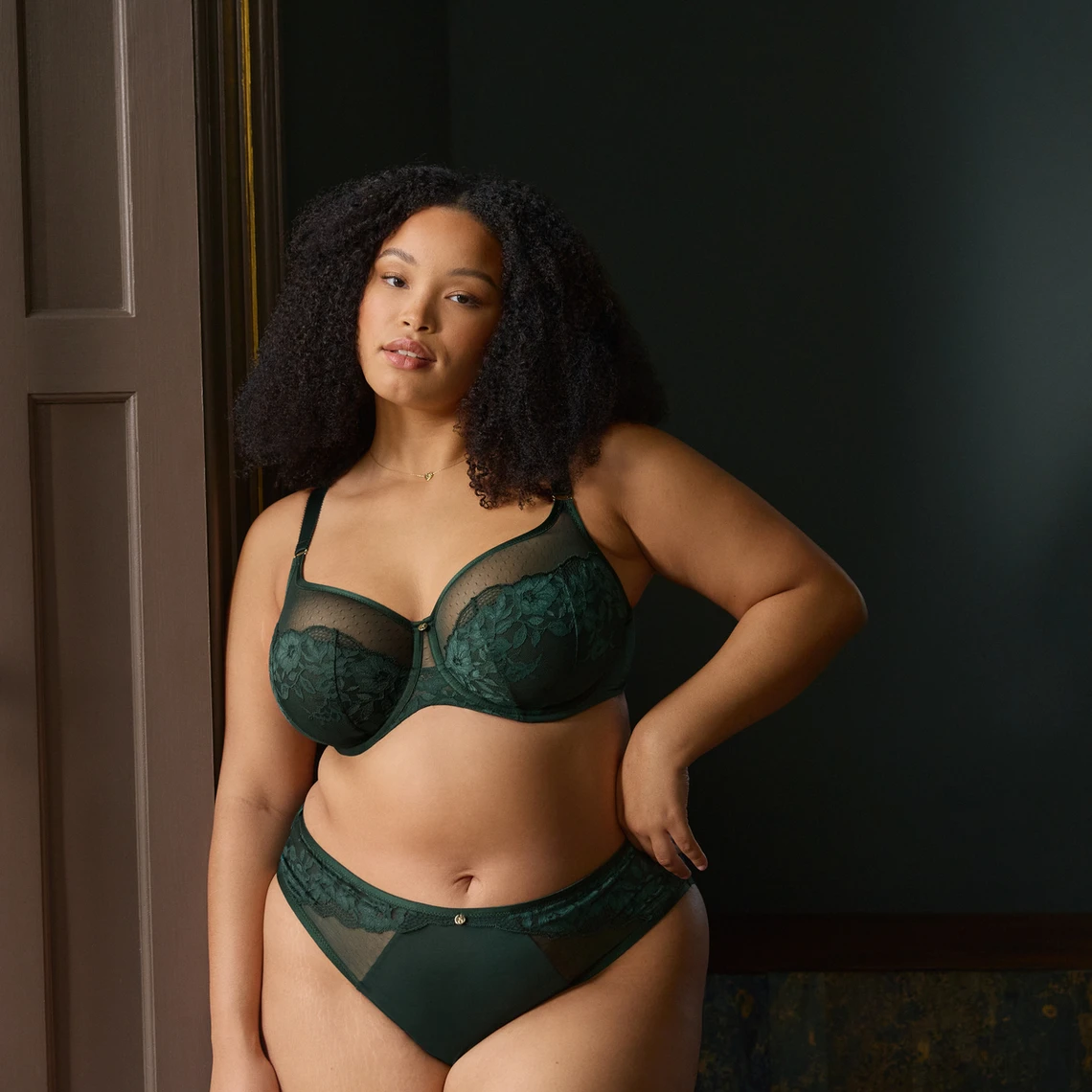 Sculptresse Josephine : Soutien-Gorge Emboîtant avec Armatures - Vert Forêt 7 Sculptresse Josephine : Soutien-Gorge Emboîtant avec Armatures - Vert Forêt – Image 5