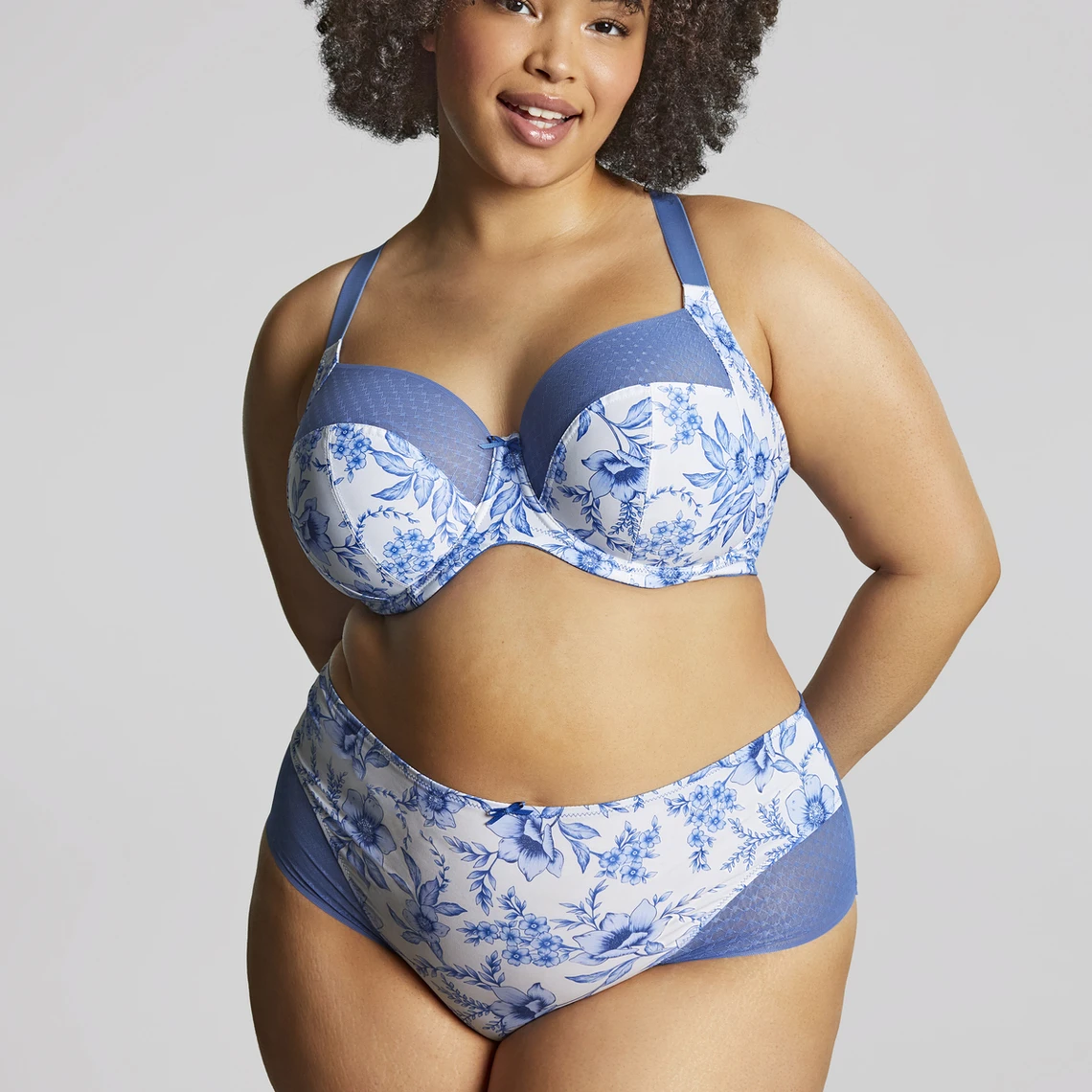 Soutien-gorge Emboîtant Bleu Floral 8 Soutien-gorge Emboîtant Bleu Floral – Image 6