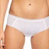 Chantelle Courcelles Shorty Blanc - Lingerie Sophistiquée et Confortable -FITANCY Boutique shorty blanc 1199307 1140x1140