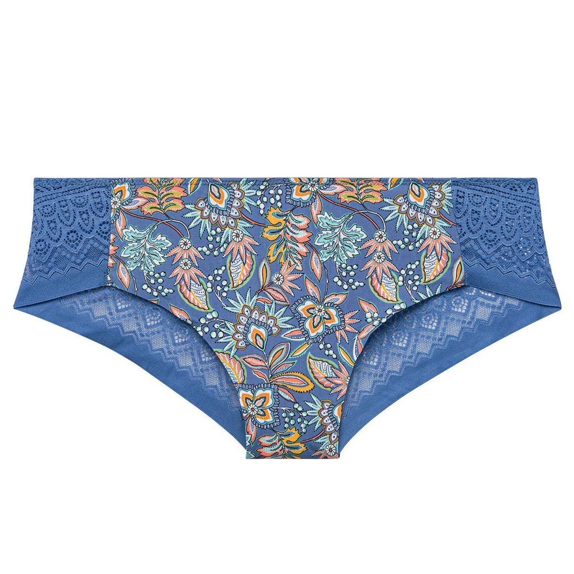 Shorty Pomm Poire Gazette Bleu - Microfibre et Dentelle Raffinée 6 Shorty Pomm Poire Gazette Bleu - Microfibre et Dentelle Raffinée – Image 4