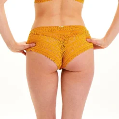 Pomm Poire Shorty Jaune Imprévu - Lingerie Dentelle Florale -FITANCY Boutique shorty jaune 3299206 2 1140x1140