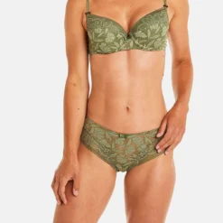 Pomm Poire Apologie - Shorty en Dentelle Florale Kaki -FITANCY Boutique shorty kaki apologie vert 3620487 7615667 67 1140x1140