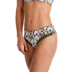 Pomm Poire Shorty Kaki Seventies - Style Rétro et Confort Sans Armatures