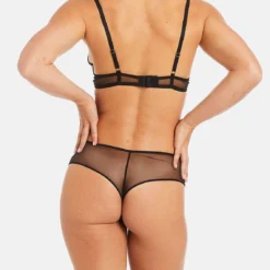 Shorty Pomm Poire Splash - Lingerie Noire en Tulle Brodé -FITANCY Boutique shorty noir splash 3576146 7360402 2 1140x1140