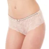 Shorty Pomm'Poire Météorite en Dentelle Effet Feuillage - Poudre/Kaki -FITANCY Boutique shorty poudrekaki meteorite pommpoire rose 1180977 1 1140x1140