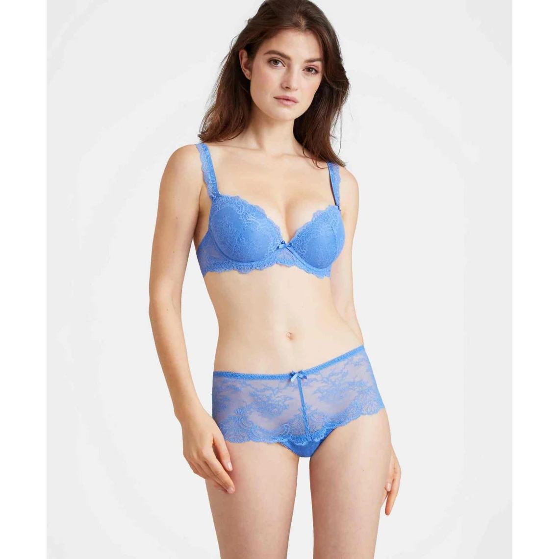 Aubade Danse Des Sens Shorty St-Tropez en Dentelle - Bleu 6 Aubade Danse Des Sens Shorty St-Tropez en Dentelle - Bleu – Image 4