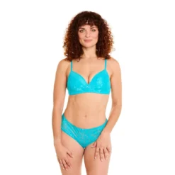 Pomm Poire Shorty Turquoise Savane - Lingerie en Dentelle Fleurie -FITANCY Boutique shorty turquoise savane bleu 3662575 7883691 91 1140x1140