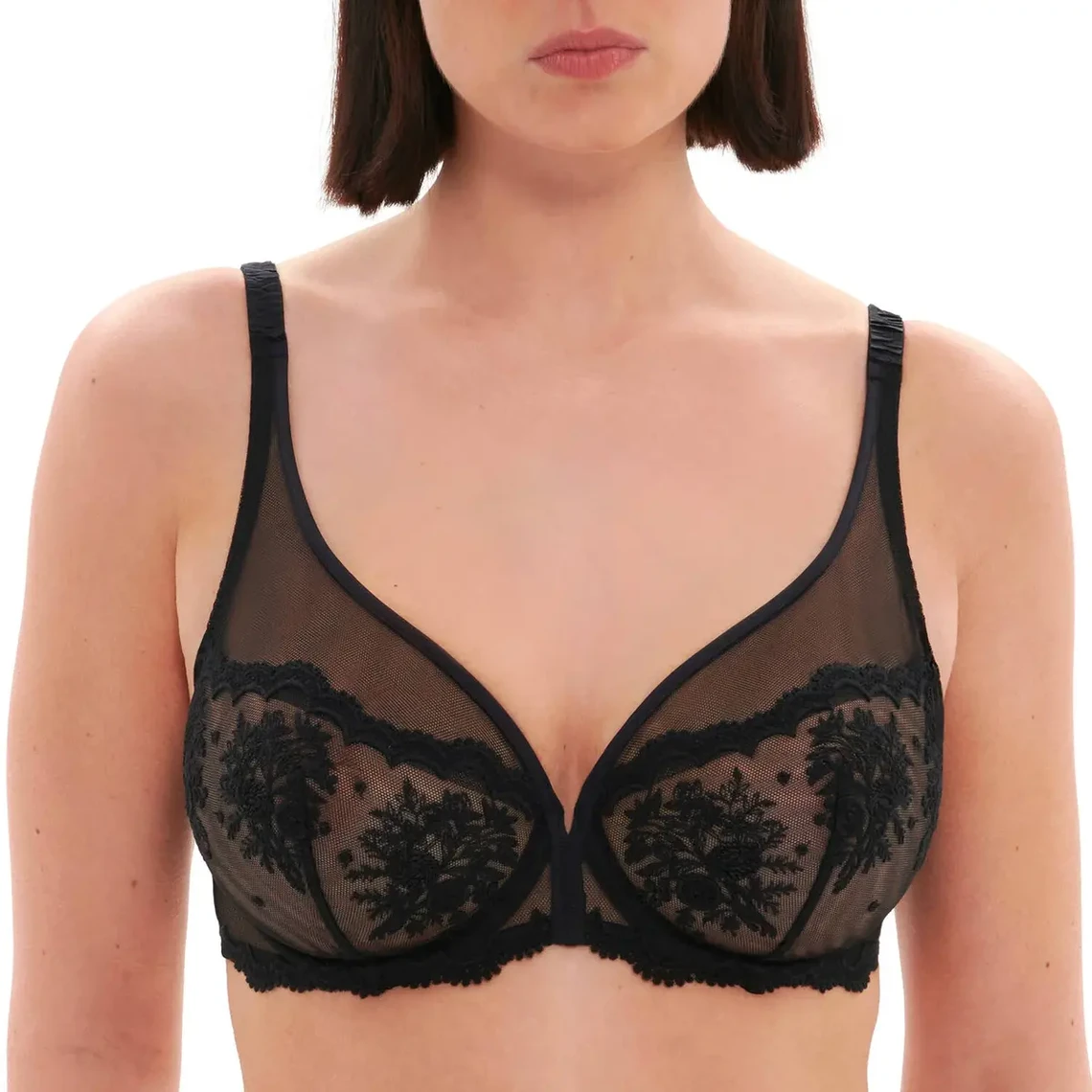 Simone Perele Soutien-gorge Emboitant Décolleté Plongeant en Broderie 5 Simone Perele Soutien-gorge Emboitant Décolleté Plongeant en Broderie – Image 3