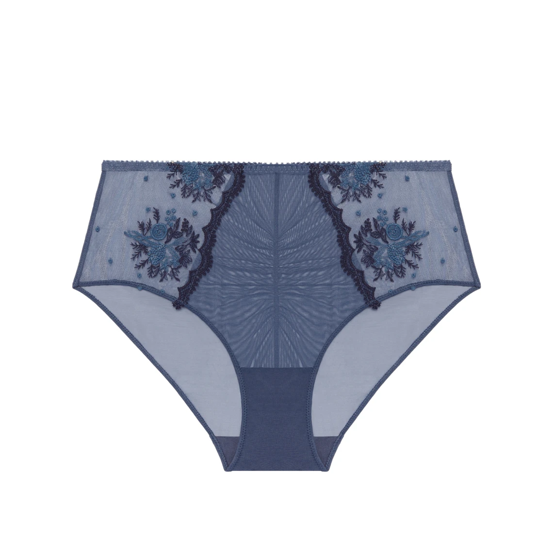 Simone Perele Culotte Taille Haute Bleu Cendre 9 Simone Perele Culotte Taille Haute Bleu Cendre – Image 7