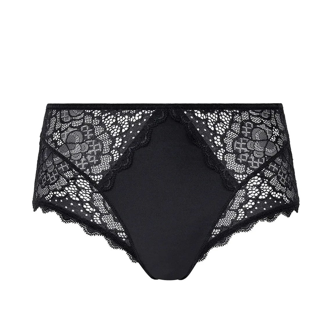 Simone Perele Caresse Culotte Taille Haute - Noir 6 Simone Perele Caresse Culotte Taille Haute - Noir – Image 4