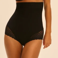 Simone Perele Culotte Gainante Taille Haute - Noir