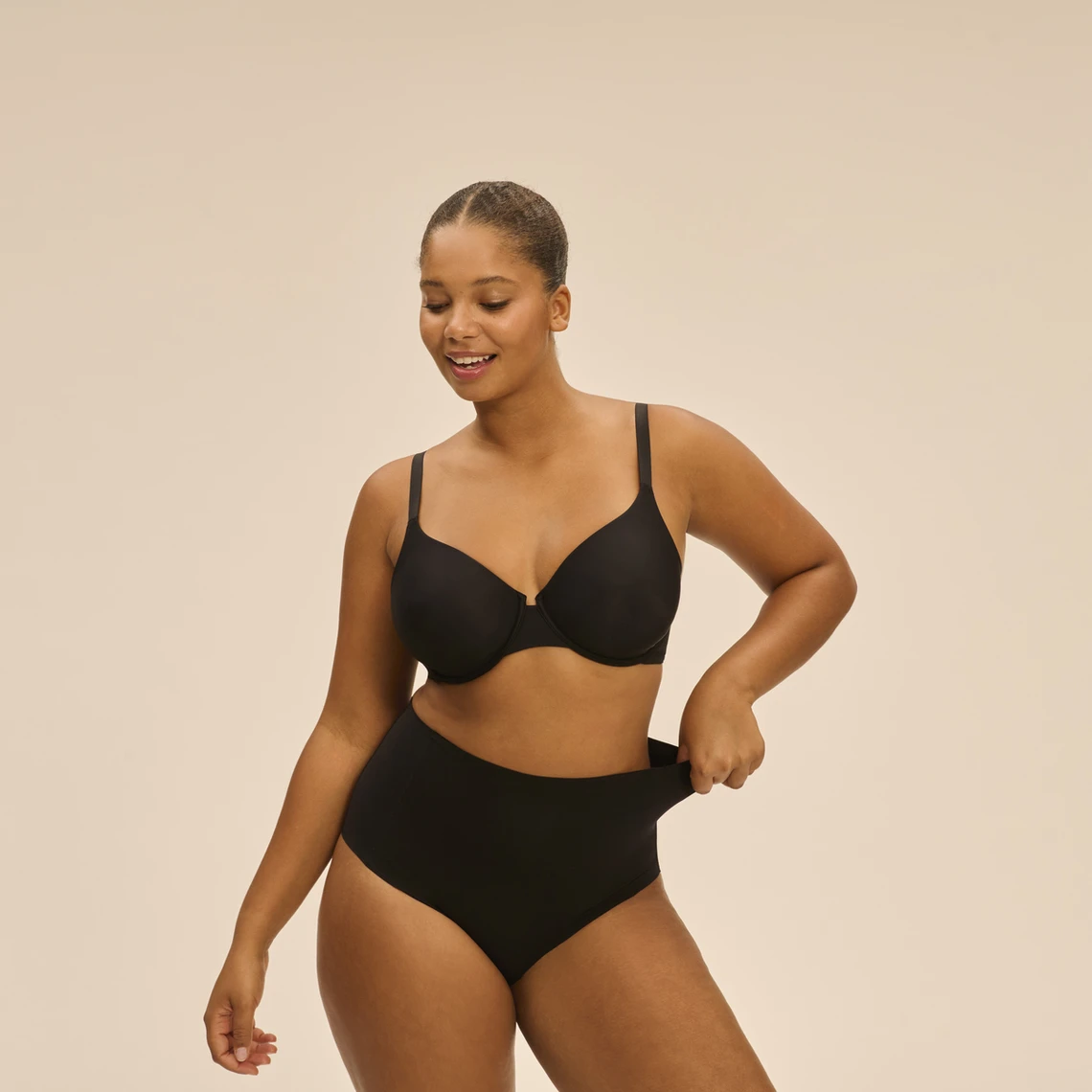 Simone Perele Culotte Taille Haute Gainette - Noire 4 Simone Perele Culotte Taille Haute Gainette - Noire – Image 2