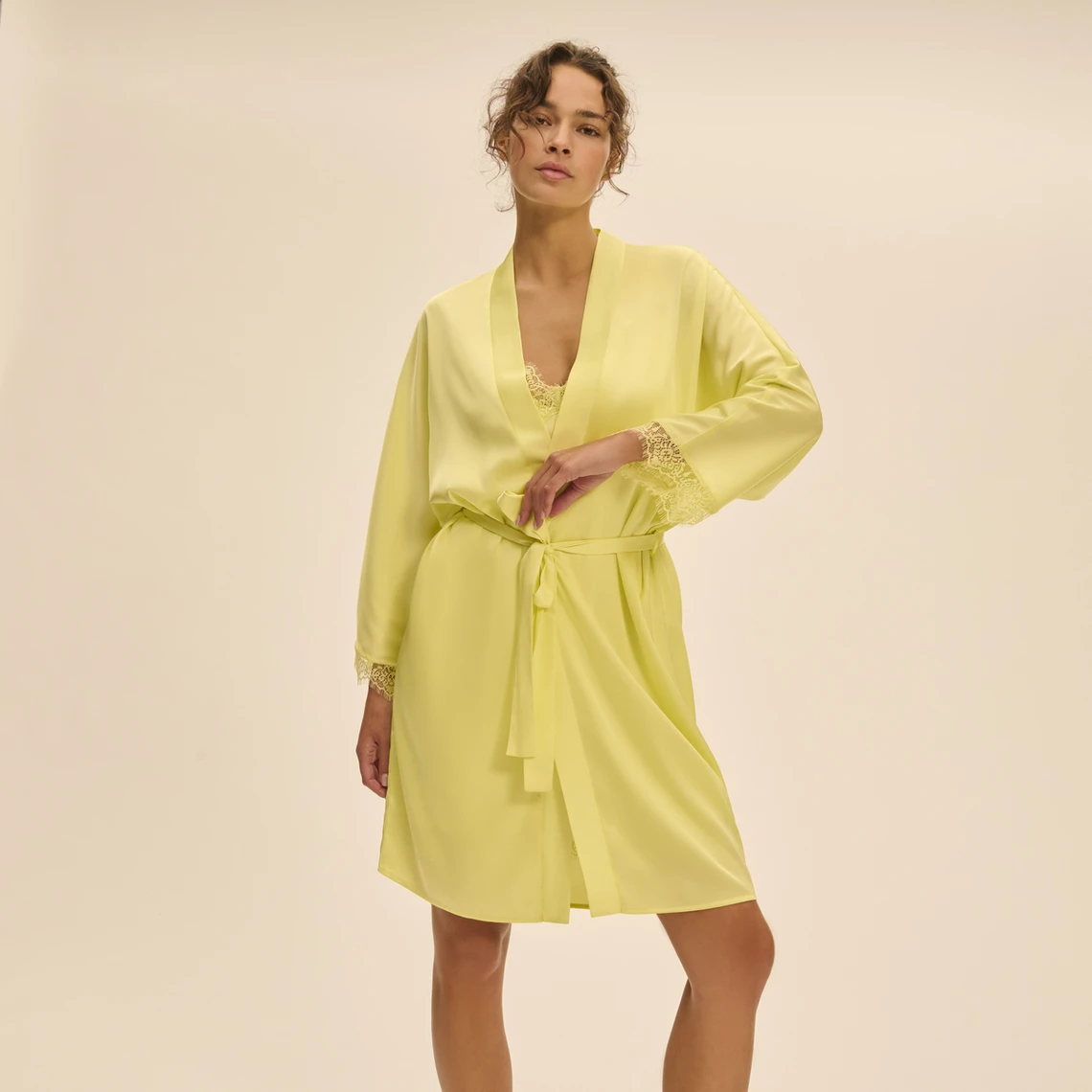 Simone Perele Kimono - Jaune D'été 7 Simone Perele Kimono - Jaune D'été – Image 5