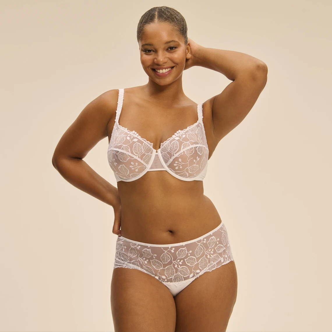 Simone Perele Shorty Blanc 4 Simone Perele Shorty Blanc – Image 2