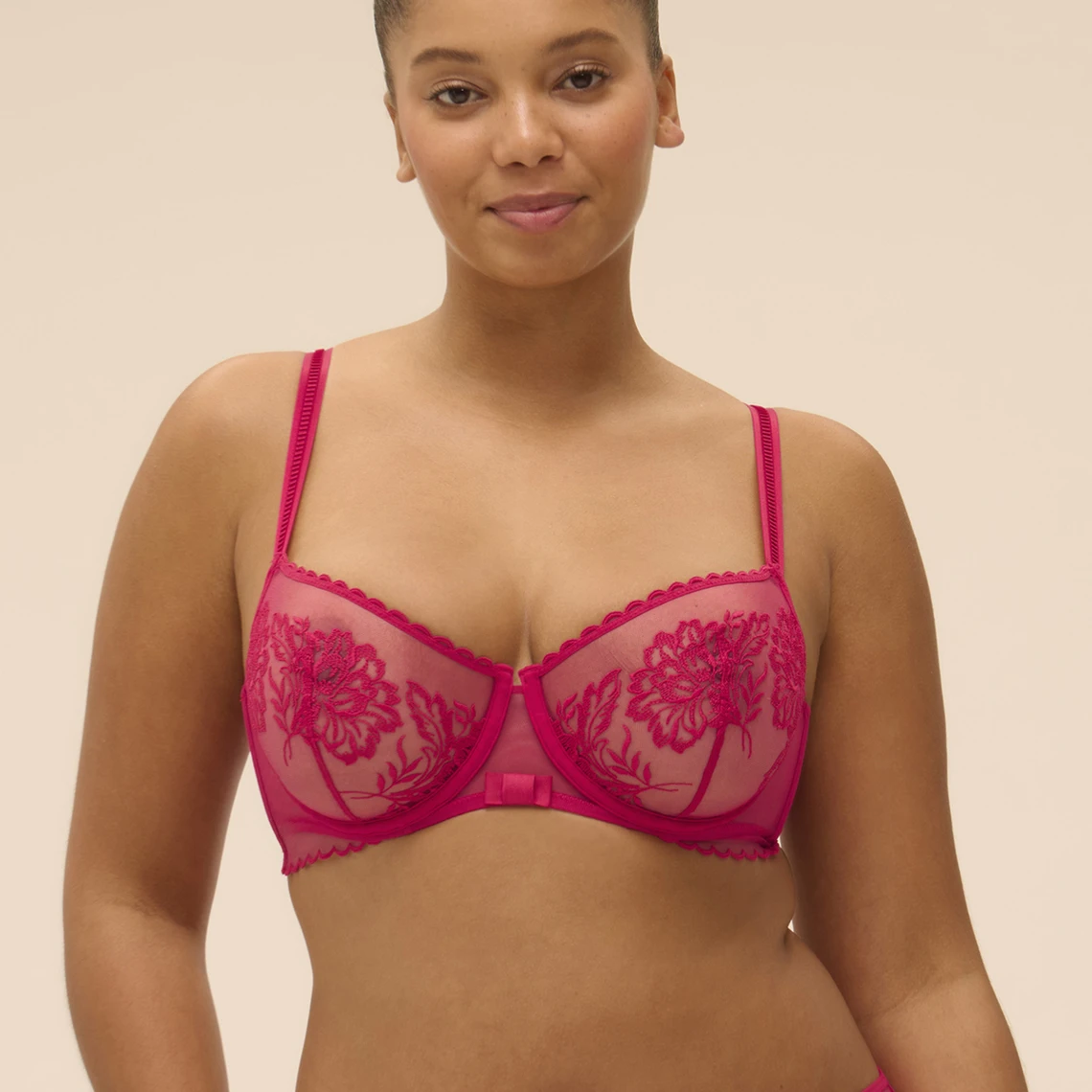 Simone Perele Soutien-gorge Corbeille - Cranberry 4 Simone Perele Soutien-gorge Corbeille - Cranberry – Image 2