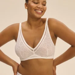 Simone Perele Soutien-gorge Sans-armatures Structuré Blanc