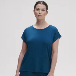 Simone Perele Top Manches Courtes - Bleu -FITANCY Boutique simone perele top manches courtes bleu 3665391 2 67b4c7a3947bf 1140x1140
