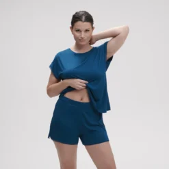 Simone Perele Top Manches Courtes - Bleu -FITANCY Boutique simone perele top manches courtes bleu 3665391 4 67b4c7c394e82 1140x1140