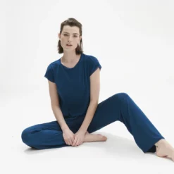 Simone Perele Top Manches Courtes - Bleu -FITANCY Boutique simone perele top manches courtes bleu 3665391 6 67b4c7ee696d1 1140x1140