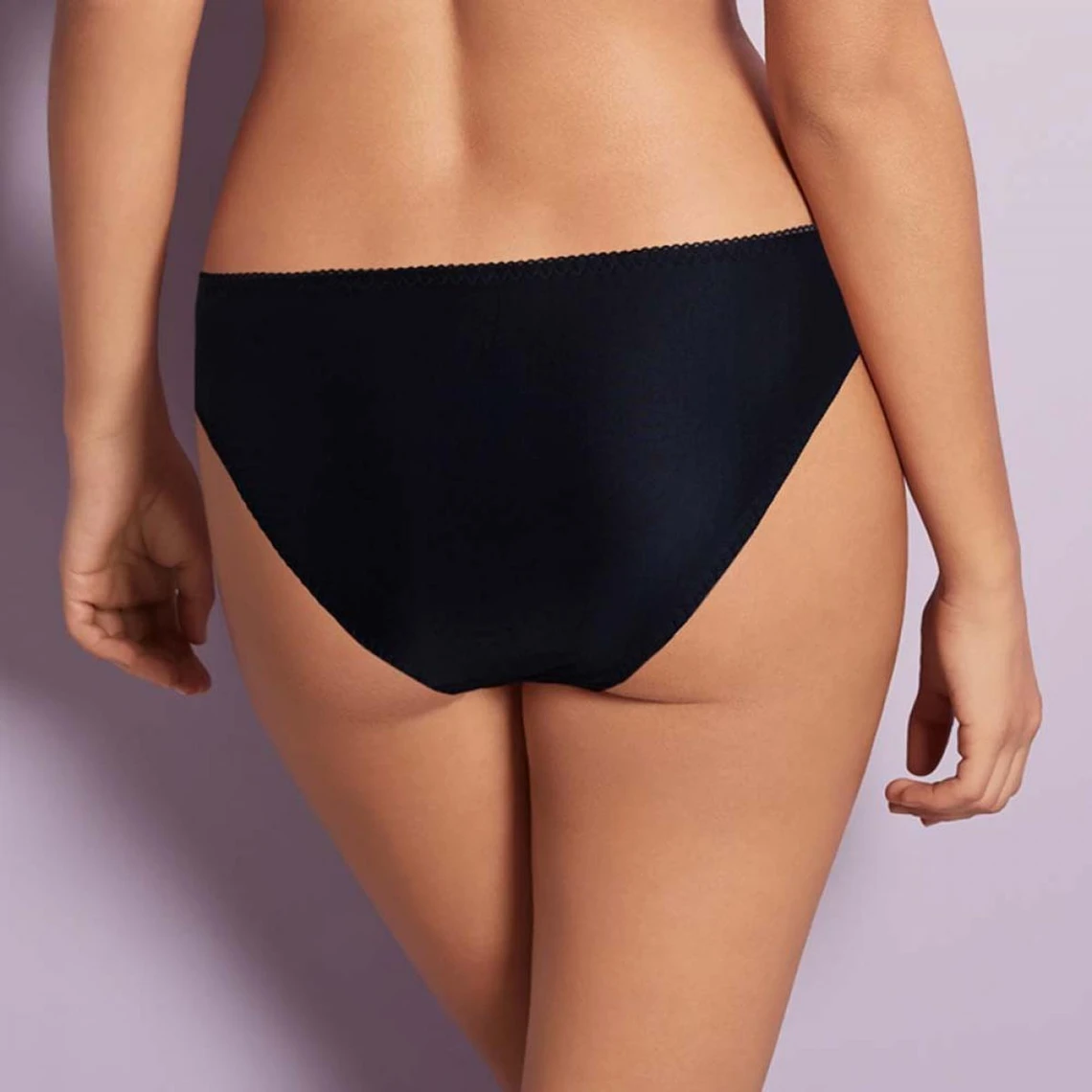 Bestform Slip Luccia Shiny Noir et Or - Lingerie en Dentelle et Microfibre 5 Bestform Slip Luccia Shiny Noir et Or - Lingerie en Dentelle et Microfibre – Image 3