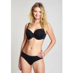 Cleo by Panache Harper Slip Brésilien Noir - Lingerie de Luxe -FITANCY Boutique slip bresilien noir 309273 2 1140x1140