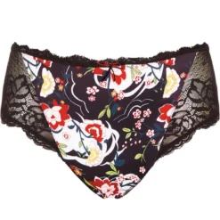 Fantasie Clementine Slip Noir - Lingerie de Luxe Grande Taille -FITANCY Boutique slip fantasie clementine noir 3 1140x1140