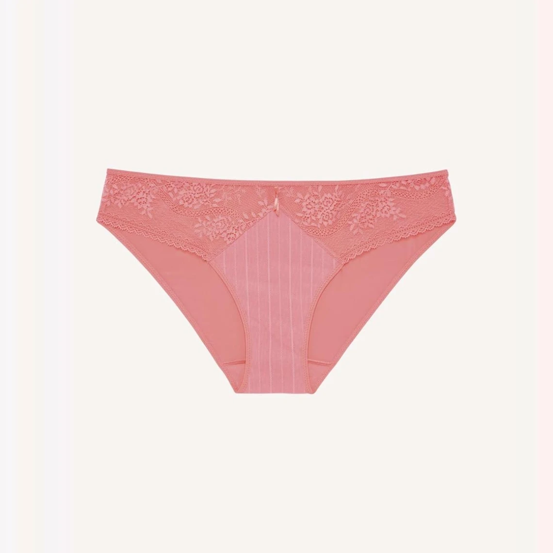 Passionata Culotte en Tulle et Dentelle Florale - Orange Éclatant 4 Passionata Culotte en Tulle et Dentelle Florale - Orange Éclatant – Image 2