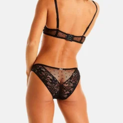 Pomm Poire Slip Noir Shaker - Lingerie en Dentelle et Plumetis -FITANCY Boutique slip noir shaker 3439290 6686082 82 1140x1140