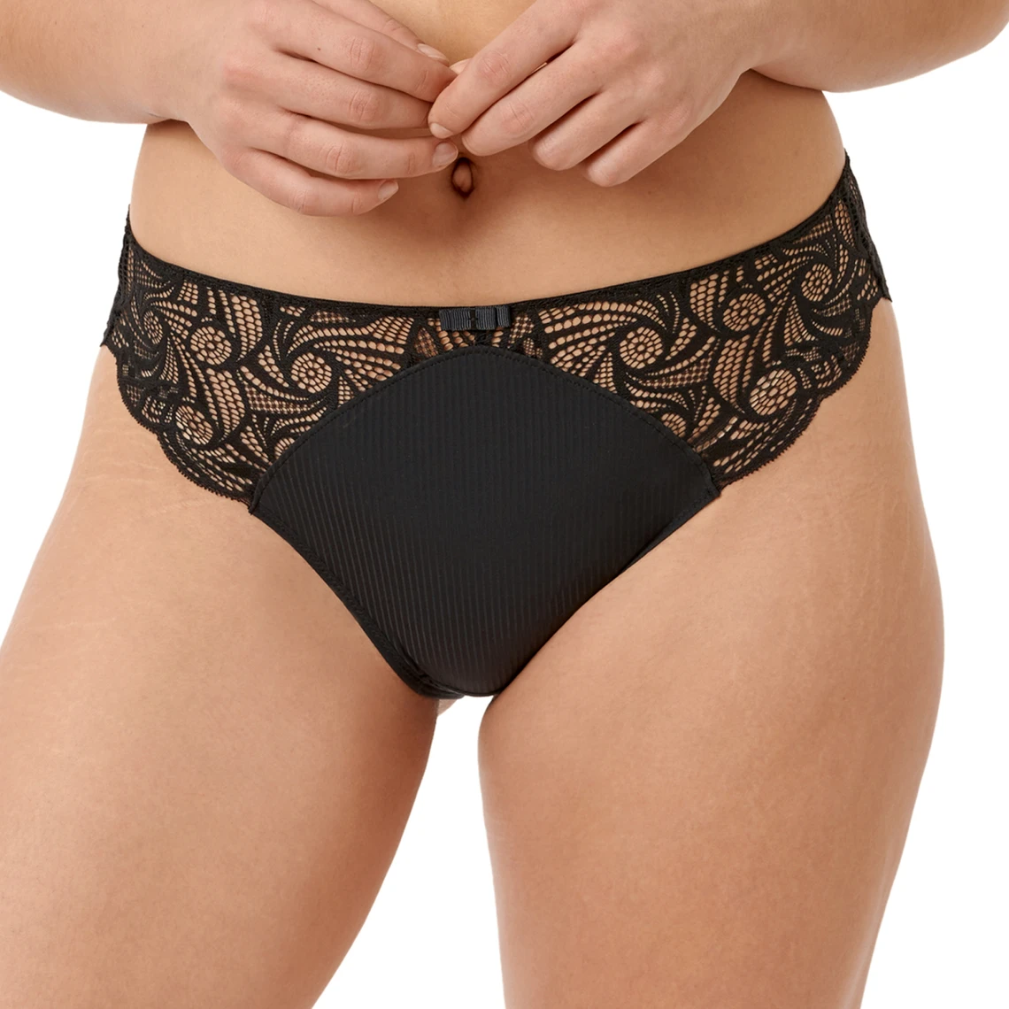 Sans Complexe Ariane Essential - Slip Microfibre et Dentelle Noir 3 Sans Complexe Ariane Essential - Slip Microfibre et Dentelle Noir