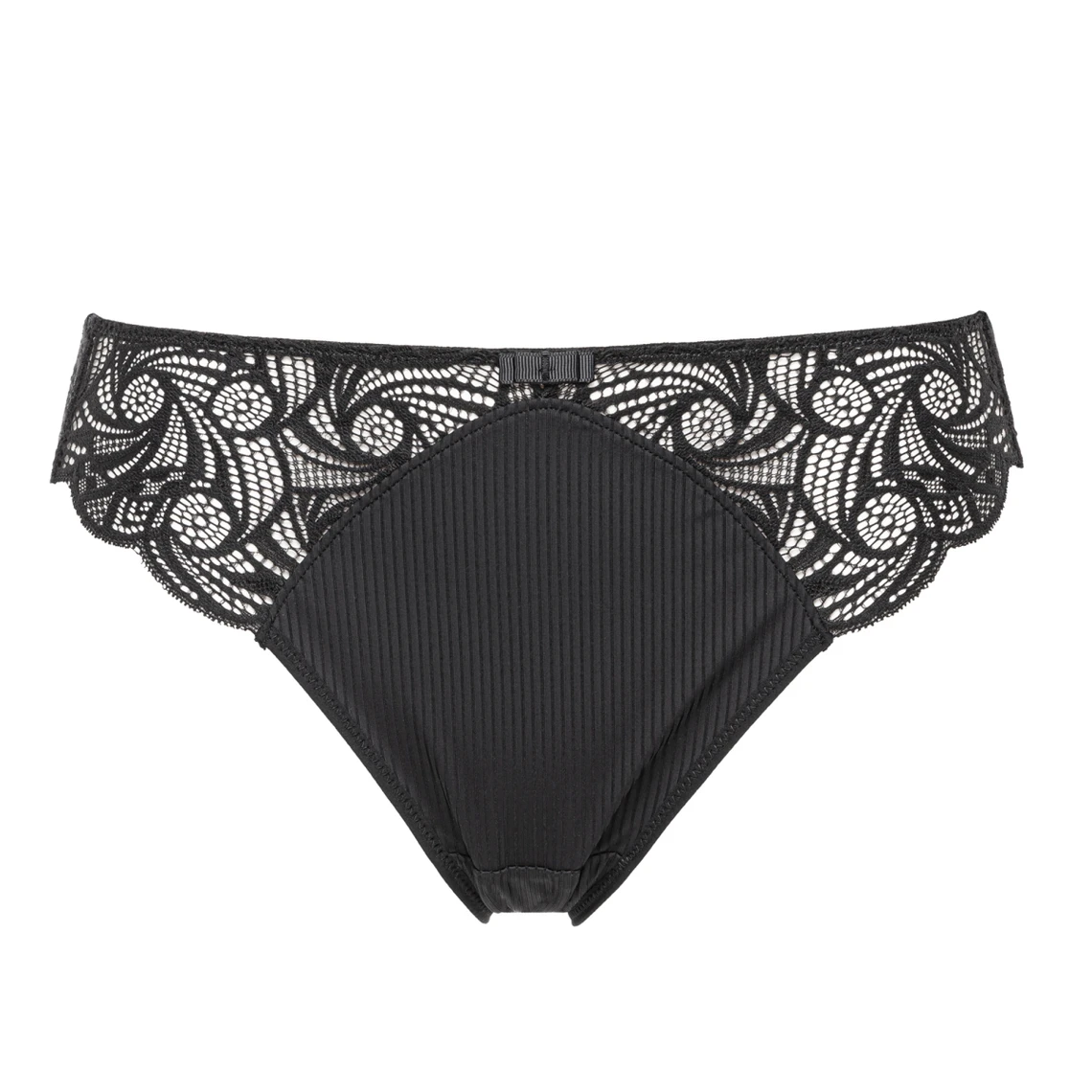 Sans Complexe Ariane Essential - Slip Microfibre et Dentelle Noir 4 Sans Complexe Ariane Essential - Slip Microfibre et Dentelle Noir – Image 2