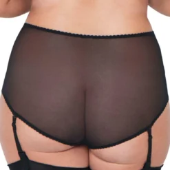 Curvy Kate Deluxe Slip Taille Haute & Porte-Jarretelles Amovibles Black Amande -FITANCY Boutique slip taille haute avec porte jarretelles amovibles curvy kate deluxe black amande 5 1140x1140