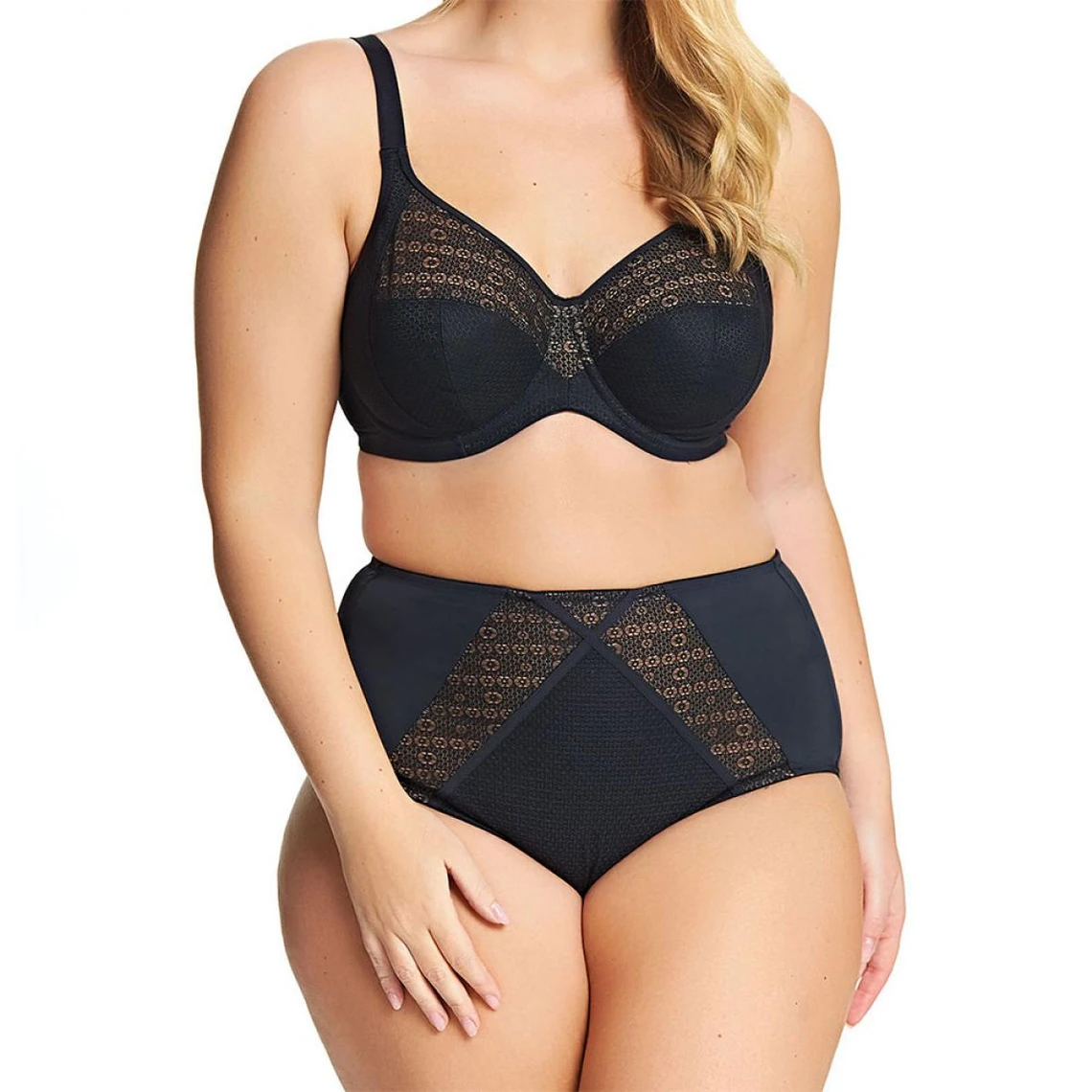 Elomi Mitzi Black High Waist Brief - Elegant Plus Size Lingerie 9 Elomi Mitzi Black High Waist Brief - Elegant Plus Size Lingerie – Image 7
