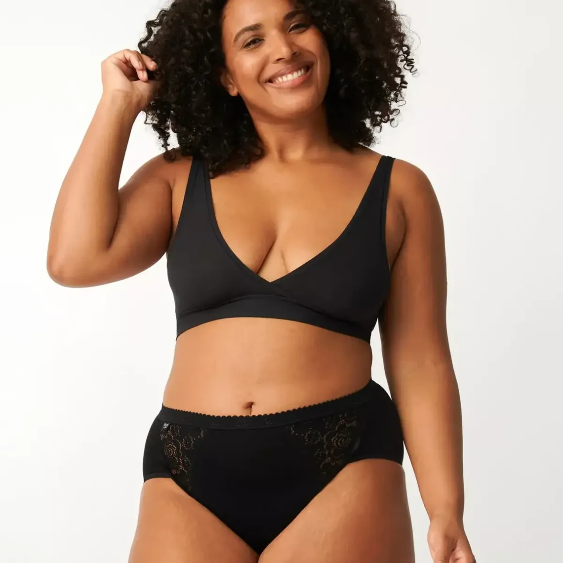 Culotte ClassiqueSloggi Chic Noire 4 Culotte ClassiqueSloggi Chic Noire – Image 2