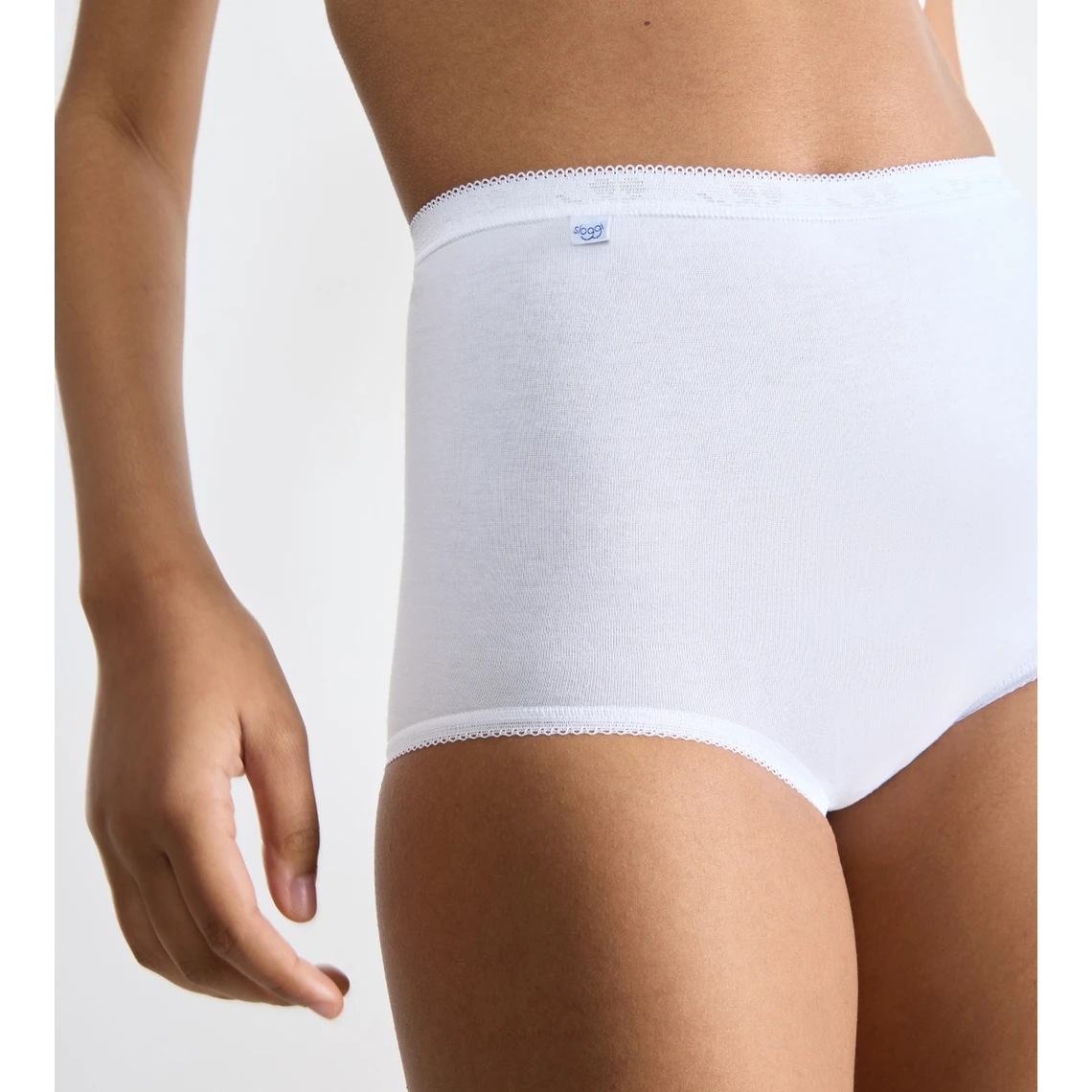 Lot de 3 Culottes Tailles Hautes Sloggi Basic - Confort Coton Blanc 3 Lot de 3 Culottes Tailles Hautes Sloggi Basic - Confort Coton Blanc