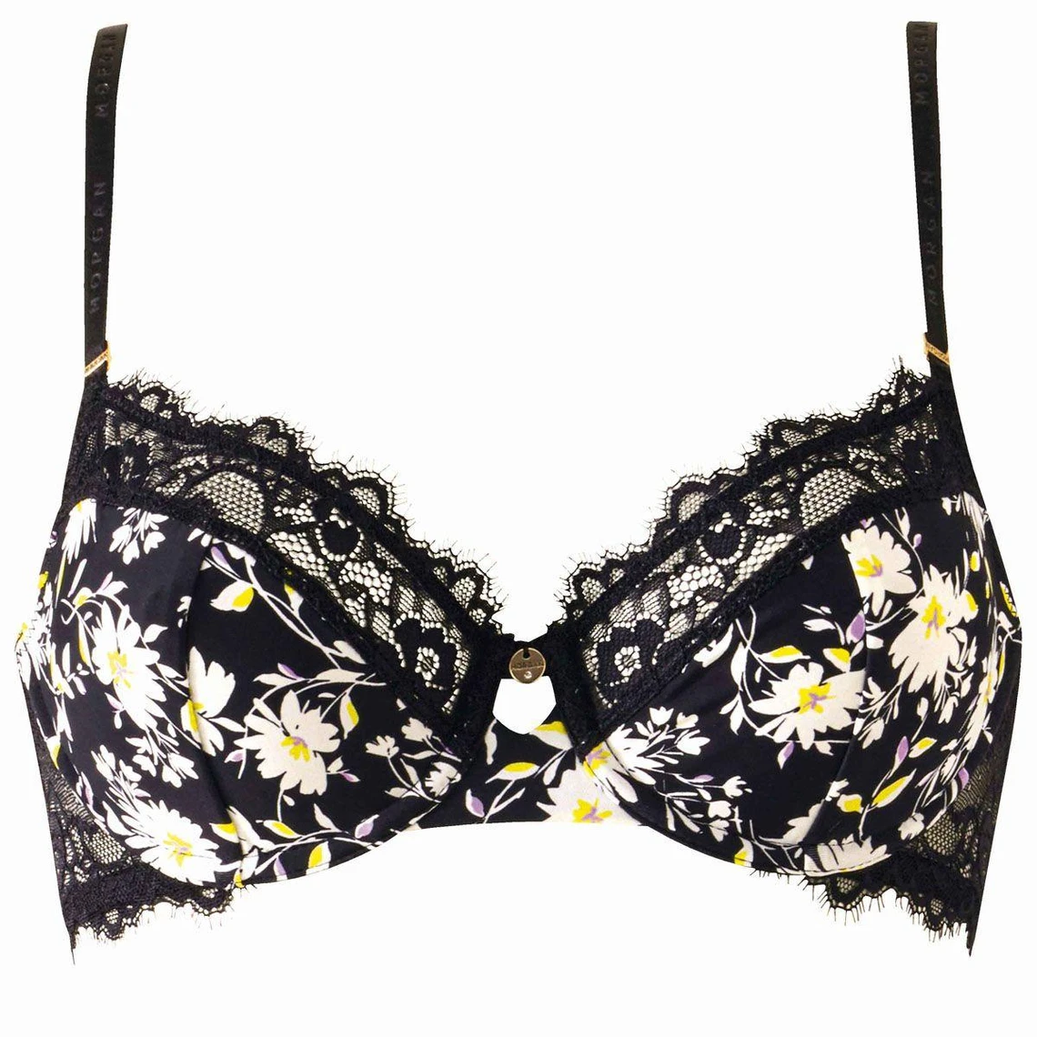 Morgan Lingerie - Soutien-gorge à Armatures Fleur Fanny - Noir 6 Morgan Lingerie - Soutien-gorge à Armatures Fleur Fanny - Noir – Image 4