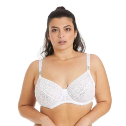 Pomm Poire Soutien-Gorge à Armatures Grand Maintien Roulotte - Blanc