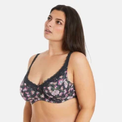 Pomm Poire Tarot - Soutien-gorge à Armatures Grand Maintien Floral -FITANCY Boutique soutien gorge a armatures grand maintien multico gris tarot 3576168 5 1140x1140