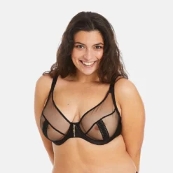 Soutien-gorge à Armatures Grand Maintien Noir Cats Eyes -FITANCY Boutique soutien gorge a armatures grand maintien noir cats eyes 3576038 5 1140x1140