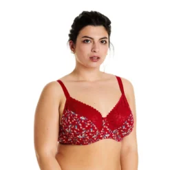 Pomm Poire Soutien-gorge à Armatures Grand Maintien Rouge Paprika