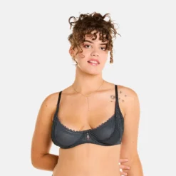 Pomm Poire - Soutien-gorge à Armatures Gris Abeille en Dentelle -FITANCY Boutique soutien gorge a armatures gris abeille 3662497 7883175 75 1140x1140